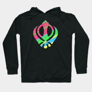 BEAUTIFUL KHANDA SYMBOL - Colorful Khanda Hoodie